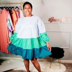 Blocked by Colors Babydoll Dress